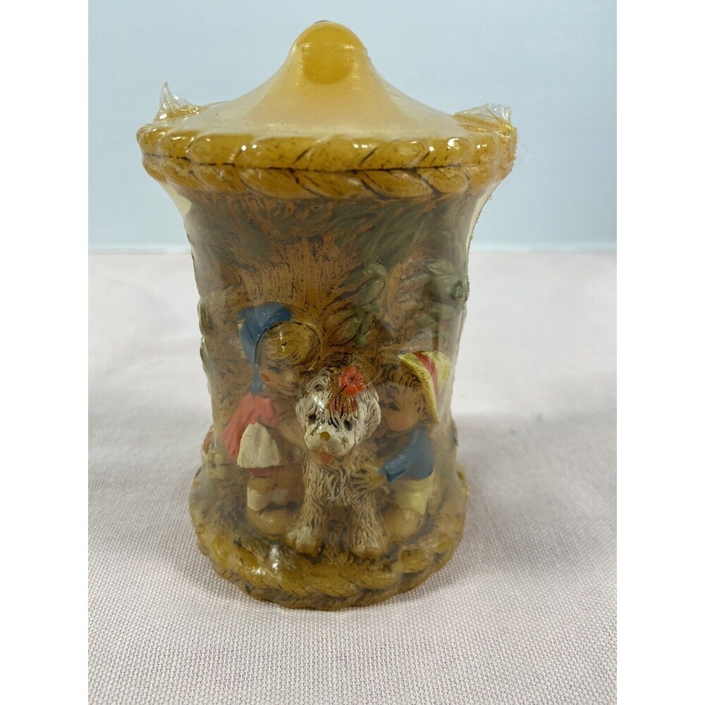 Alpine Originals hand-painted candle